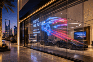 Transparent LED Screen Saudi Arabia: The Future of Window and Façade Digital Displays