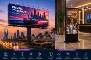 Unipole LED Display and Digital Poster Screen Saudi Arabia: Maximise Your Brand Visibility