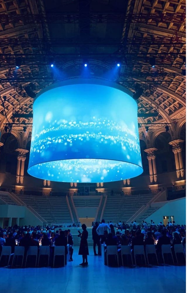 Flexible LED screen installation, Saudi Arabia