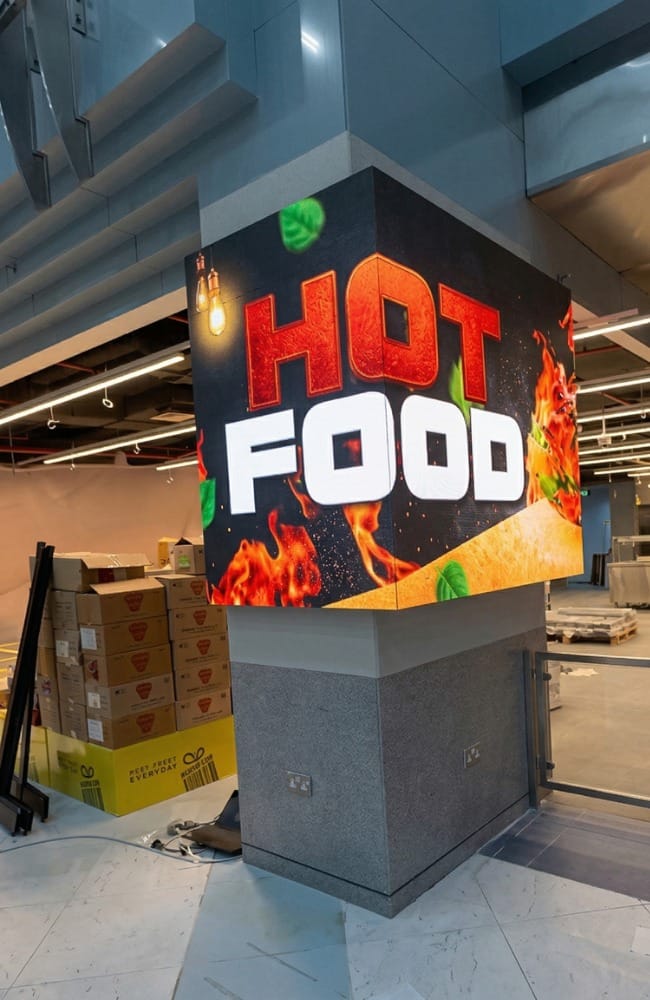 Flexible LED screen installation, Saudi Arabia